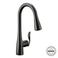 thumbnail image 5 of Moen 7594Evbl Matte Black One-Handle Pulldown Kitchen Faucet, 5 of 7