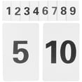 thumbnail image 1 of HLONK Carte Numérique 10 Pcs Cartes Numériques 1-10 pour Table Plastique Service à la Clientèle Pratique Mariée Blanc, 1 of 6
