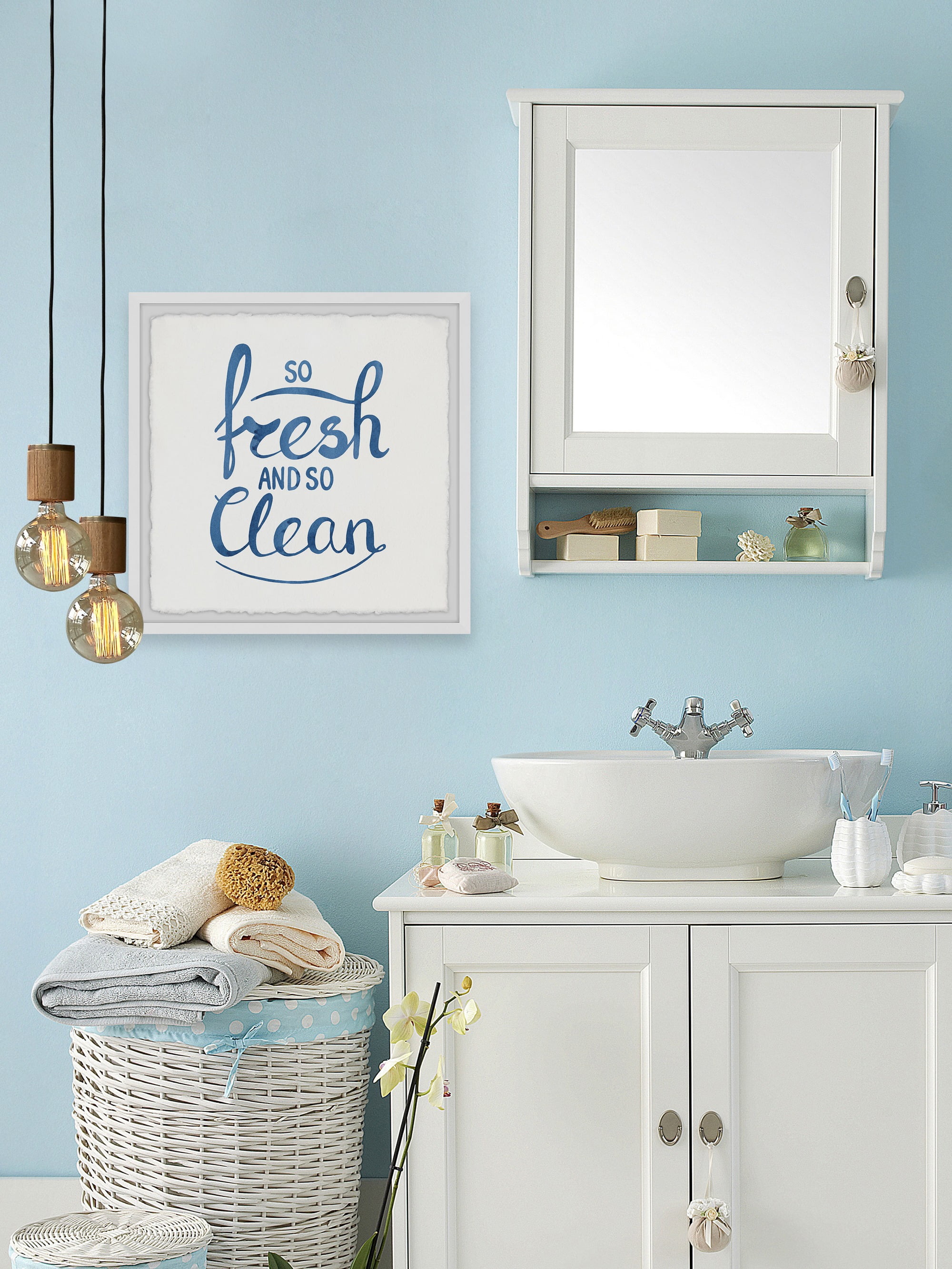 Marmont Hill So Fresh and Clean Framed Wall Art