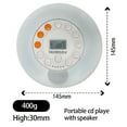 thumbnail image 2 of GJX 2026 New Cd Player Walkman Mp3 Music Cd Album Mini Portable Cd Player Personal Exclusive Player for Travel,Home,Office,Workout,Leisure - White, 2 of 7