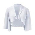 thumbnail image 4 of Women Shawls and Wraps for Weddings Chiffon White Shawl Women's Shawls and Wraps Shawl for Formal Dress, 4 of 5