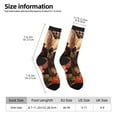 thumbnail image 2 of Logiee Vintage Red Flower Chihuahua Print Adult Socks for Men & Women,Calf Socks, Ankle Socks,Boots Socks,Breathable Casual Sock,Unisex Crew Socks, 2 of 6