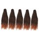 thumbnail image 3 of Mechones de cabello profundo, paquete de 5 unidades, extensión sintética para peinados bohemios Marrón, 3 of 9
