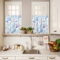 thumbnail image 3 of Pastoral Flowers Curtain Valances Set Watercolor Colorful Plants Leaves Kitchen Curtains 36&nbsp;inch Length Rod Pocket Valance and Tiers 3 Piece Set Small Bedroom Bathroom Laundry Decor, 3 of 9