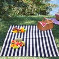 thumbnail image 5 of CxhicLuv Cotton Picnic Mat 78.7×59 Inch 3-Layer, Waterproof, Washable – Outdoor Camping Beach Mat, Suitable for Picnics, Beach Trips, Yard Gatherings, Great for Families, Blue, 5 of 7
