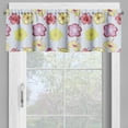 thumbnail image 2 of Ambesonne Floral Country Valance Pack of 2, Hibiscus Silhouettes, 42"X18", Dark Coral and Pale Green, 2 of 5