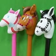 thumbnail image 2 of Vogacara 2 piezas de juguete de dibujos animados cabeza de caballo palo sellar el enchufe de aire luz y suave accesorio para actuación en Juegos de césped Marrón, 2 of 6