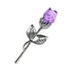 thumbnail image 4 of Decoración de flores de rosa con diamantes de imitación, centro de mesa, decoración del hogar, flor de cristal para Púrpura, 4 of 9