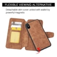 thumbnail image 6 of GSA Luxury Leather Flip Wallet Case For iPhone XS Max (6.5") - Brown, 6 of 8