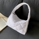 thumbnail image 2 of Bolso de mano con cremallera para mujer bolsa de media luna color sólido ligero para uso diario, 2 of 9