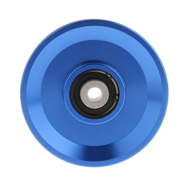 Polea de repuesto para rodamiento de fitness, aleación de aluminio, resistente al desgaste, mecanizado CNC 105 mm azul