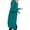 Blue, variant on Women's Popular Sweater Women's Medium Long Plush Insert Bag Hooded Zipper Windbreaker Coat Women
