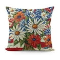 thumbnail image 2 of YINGXI Beautiful Floral Throw Pillow Cover, Stylish Decorative Cushion Case for Home 12x12in, 2 of 6