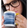 thumbnail image 2 of 3drose, California, San Diego, View of Blurred Clouds Over Pacific Ocean, 15oz Two-tone Yellow Mug, 2 of 6