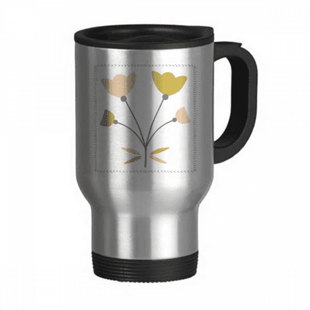 

Four Roses s Art Travel Mug Flip Lid Stainless Steel Cup Car Tumbler Thermos