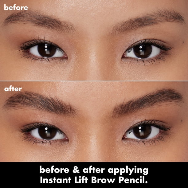 3 pack) e.l.f. Instant Lift Brow Pencil, Neutral Brown, 0.006 oz