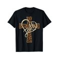 thumbnail image 2 of Leopard Print Cross Cheetah Christian Faith Graphic Tee for Men Women, Religious Vintage Church Short Sleeve T-Shirt, Casual Crew Neck Top for Believer Gift, 2 of 10