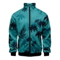 thumbnail image 5 of Chaqueta con cremallera y estampado 3D de cocotero para hombre, chaqueta holgada de manga larga con estampado de instrumentos musicales, chaqueta deportiva, ropa de calle, 5 of 5