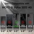 thumbnail image 2 of Designed for Moto G Stylus 2022 Case with HD Screen Protector, [Military Grade] Shockproof Protection Phone Case with 360° Magnetic Ring Holder Kickstand Case for Moto G Stylus 2022, Black, 2 of 14