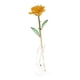 thumbnail image 4 of 24k Gold Rose Rose Real Rosed 24k Gold De Oro Baja El Tallo Rose Con Flores Con Listones Transparentes Para La Boda Aniversario Día De San Valentín Amarillo, 4 of 7