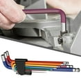 thumbnail image 3 of Hex Key Set 9PCS Metric Allen Key Set 1.5-10MM Long End Hex Wrench Set Color Coding Hex Key Set For Disassembling Mechanical Equipment Vehicle An, 3 of 3