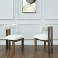thumbnail image 4 of Safavieh Macey Wood Dining Chair in Ivory / Walnut, 4 of 7