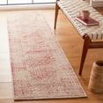 thumbnail image 2 of SAFAVIEH Classic Vintage Charlie Diamond Polyester Area Rug, Beige/Red, 6' x 9', 2 of 3