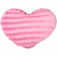 Valentine 19" Soft Pink Heart Plush Pillow with "Love" Embroidered