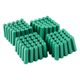 thumbnail image 1 of Mounting Screws Green 6 mm Non-Slip Plastic Dowel 300 Pieces, 1 of 7