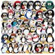 thumbnail image 1 of Paquete de pegatinas de vinilo con bonitos dibujos animados de pingüinos, 50 unidades, 1 of 2