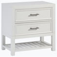 thumbnail image 1 of Progressive Serenade 2 Tiroirs Table de Chevet en Smoking Blanc, 1 of 4