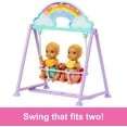 thumbnail image 4 of Barbie Skipper Doll & Nursery Playset with Accessories, Includes Twin Baby Dolls, Crib, Swing, See-Saw & More, 4 of 5