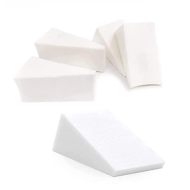100 Pieces Cosmetic Sponges Latex Makeup Foam Wedges Foundation Beauty  Tools (White)