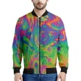 thumbnail image 3 of Chaqueta con cremallera psicodélica abstracta para hombre, sudadera de gran tamaño con estampado 3D, chaquetas bomber de manga larga para primavera y otoño para mujer, 3 of 5