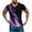 Purple, variant on Muscularfit Summer Shirts for Men Purple Short Sleeve Fitness V-Neck Graphic T Shirt Tops for Men