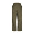 thumbnail image 7 of Juslio Pants for Women Comfortable Vintage Corduroy High Waist Casual Straight Pants, 7 of 7