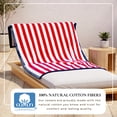 thumbnail image 3 of 100% Cotton Velour Stripe Border Oversized Beach & Pool Towels - 2 Pack, 35" x 70", 3 of 6