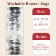 thumbnail image 6 of 2x6 FT Kitchen Runner Rugs Non Skid Washable, Faux Wool Rug Runners for Hallways Bathroom Carpet Runner, Soft Indoor Modern Floor Rug for Entryway Laundry Room, 6 of 11