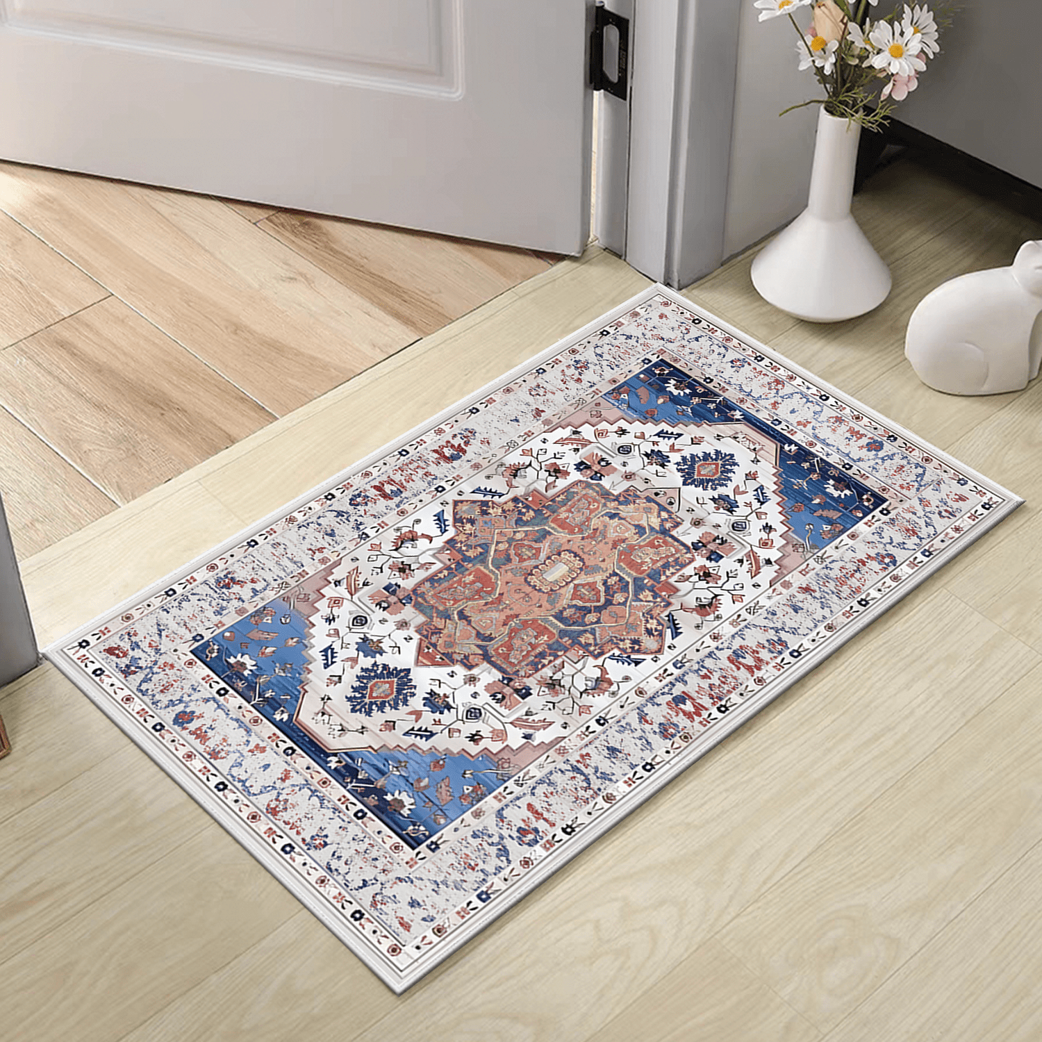 3 Pieces Kitchen Rug Sets with Runner Non Slip Washable Mats for Floor Thick Kitchen Floor Mat Carpet Runner Rugs for Hallway Laundry Holiday Decor