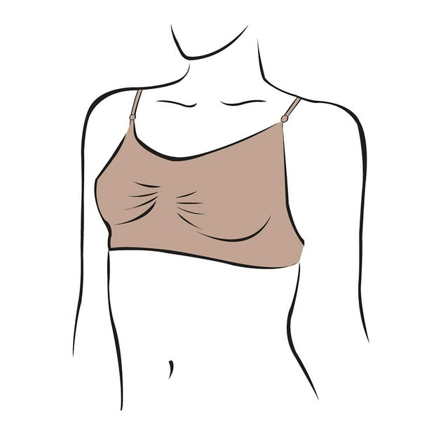 Silky seamless clear back dance bra transparent adjustable straps