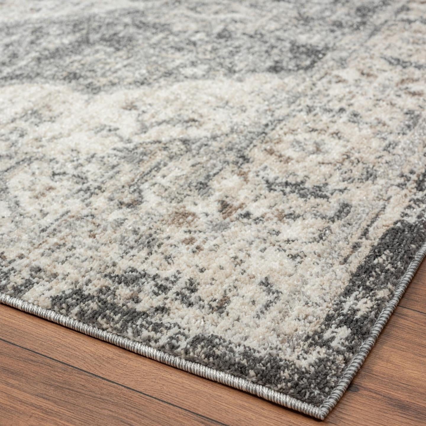 Luxe Weavers Vintage Oriental Gray 8x10 Area Rug for Living Room