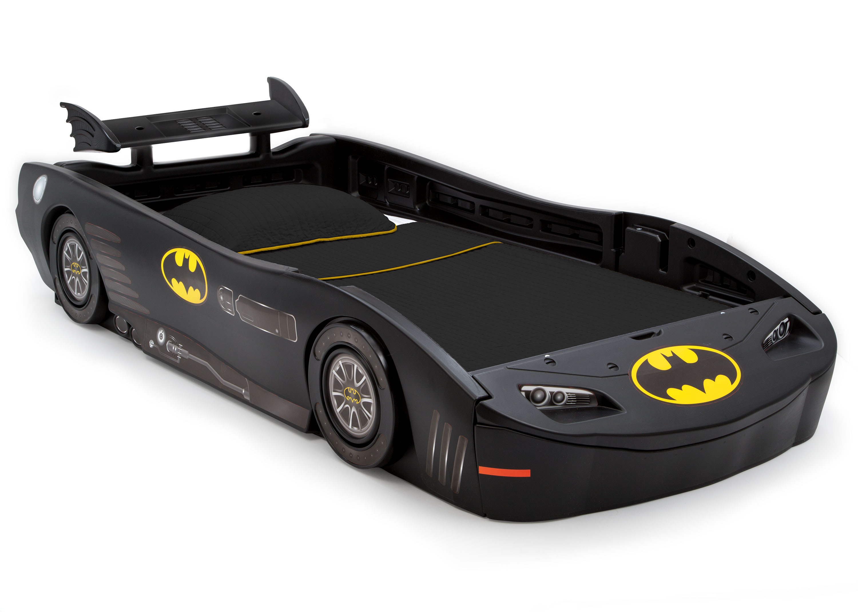 Delta Children DC Comics Batman Batmobile Car Plastic Twin Bed, Black - image 5 of 6