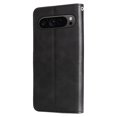 thumbnail image 3 of For Google Pixel 9/9 Pro 6.3-inch Wallet Case for Women Men Multi-Card Slots Zipper Pocket Leather Phone Case,Black,For Pixel 9/9 Pro, 3 of 7