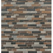 MSI Cobrello Interlocking 12 in. x 12 in. x 8mm Porcelain and Stone Mesh-Mounted Mosaic Tile (10.4 sq. ft./Case)