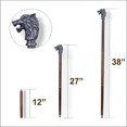 thumbnail image 3 of Global Antiques Aluminium Nebula Walking Stick Wolf Gothic Wooden Cane Vintage Antique Men Women, 3 of 4