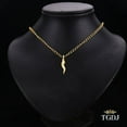 thumbnail image 4 of 14K Yellow Gold Italian Horn Charm Pendant - Twisted Cornicello Fortune Dangle Pendant - Ward Off the Evil Eye - Traditional Fine Jewelry for Men & Women - Perfect Gift for All Occasions, 4 of 9