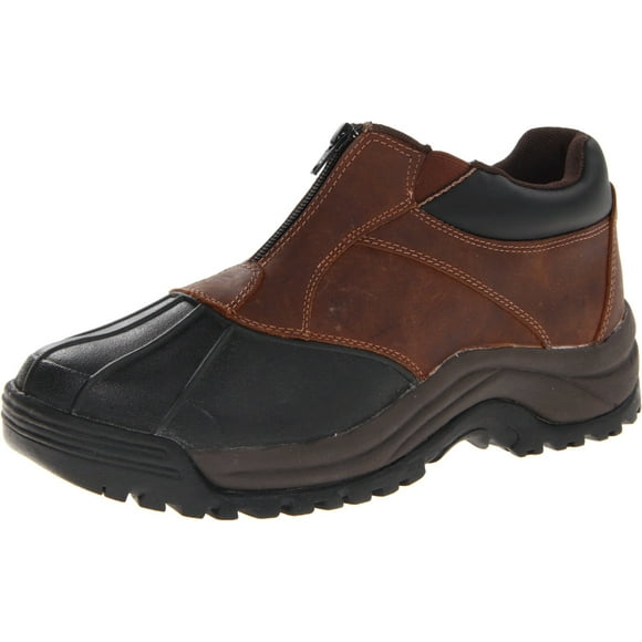 Propet Men's Blizzard Ankle Zip Boot,Brown/Black,10.5 5E US