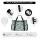 thumbnail image 4 of Fotbe Colorful Pugs Bolsa de Viaje con Estampado, Bolsa de Fin de Semana para Mujer con Compartimento para Zapatos, Bolsa de Gimnasio con Bolsillo Húmedo, 4 of 7