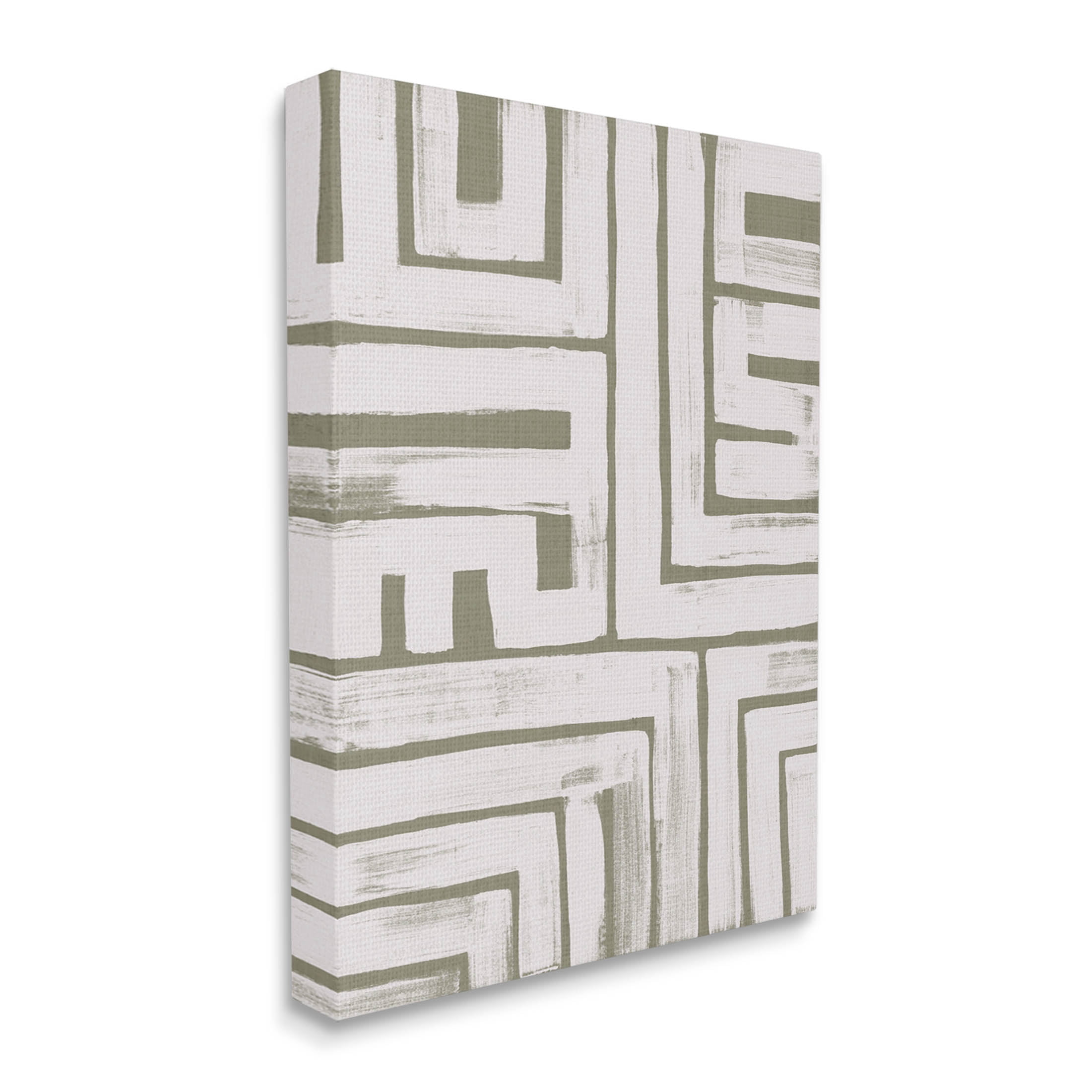 Stupell Industries Geometric Lines Pattern Arrangement Graphic Art Gallery Wrapped Canvas Print Wall Art, Design by June Erica Vess