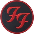 thumbnail image 1 of Foo Fighters Logo Circle Iron On Patch, 1 of 1